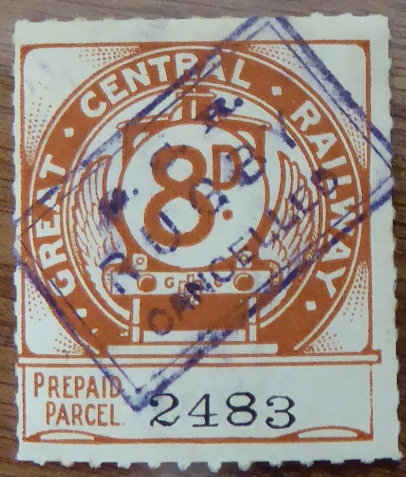 Great Central Railway Parcel Post Locomotive 1st Issue 8d